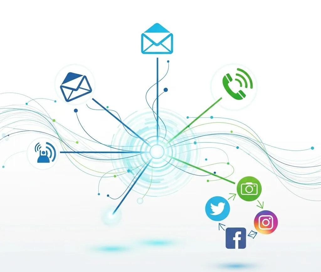 Visual representation of multi-channel outreach strategies for sales engagement